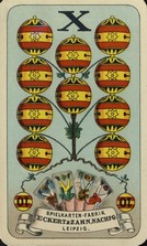 13254 Deutsche Schutzenkarte Schellen 10 NS