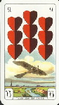 13283 Deutsche Kriegs-Spielkarte - ND Herz 9